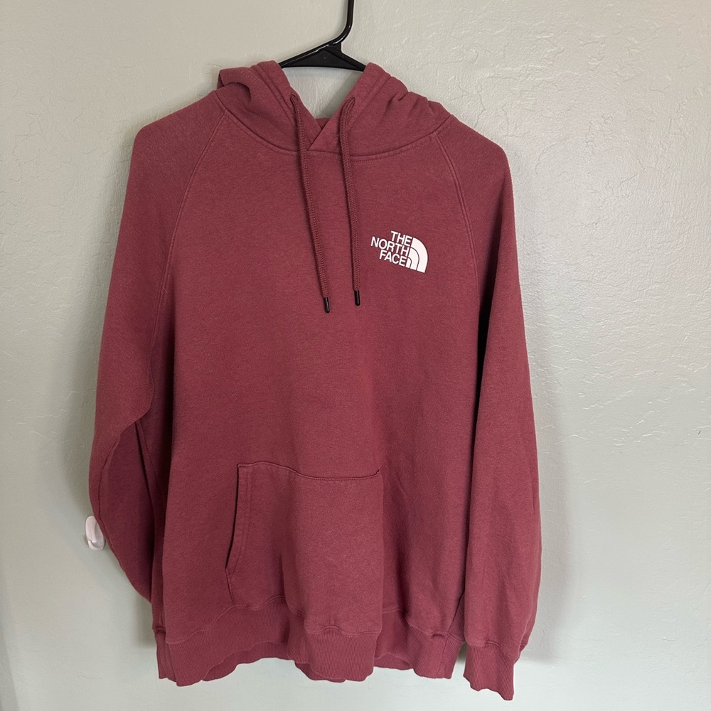 Women’s Muave Pink North Face hoodie Size XL comfortable and warm